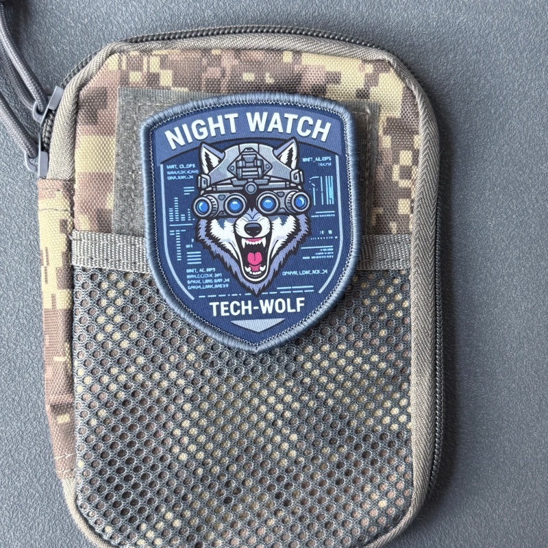Tech Accessories Backpack - Patch Tattico Night Watch Tech-Wolf, Distintivo