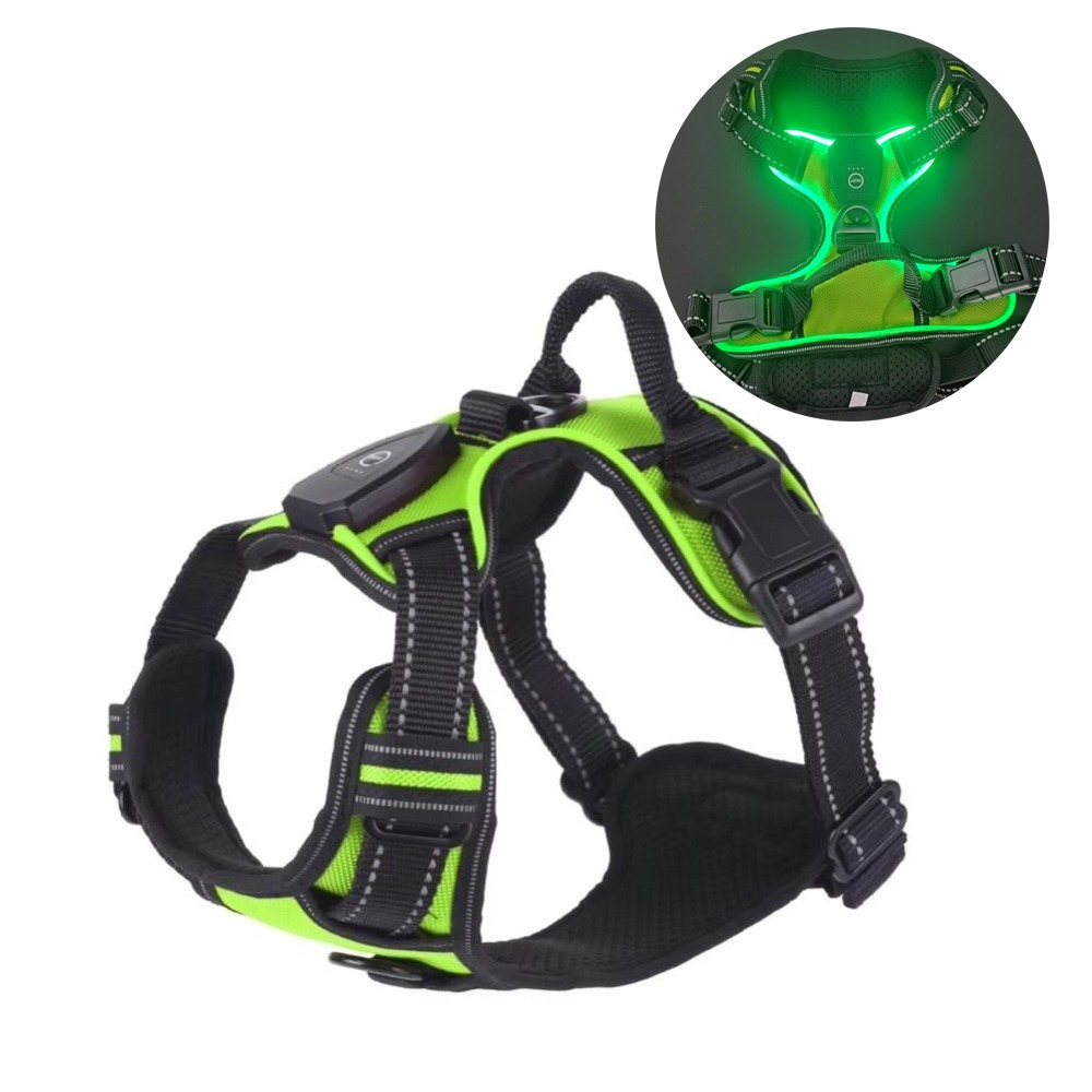 Tech Dog Accessories - Pettorina per Cani LED Luminosa e