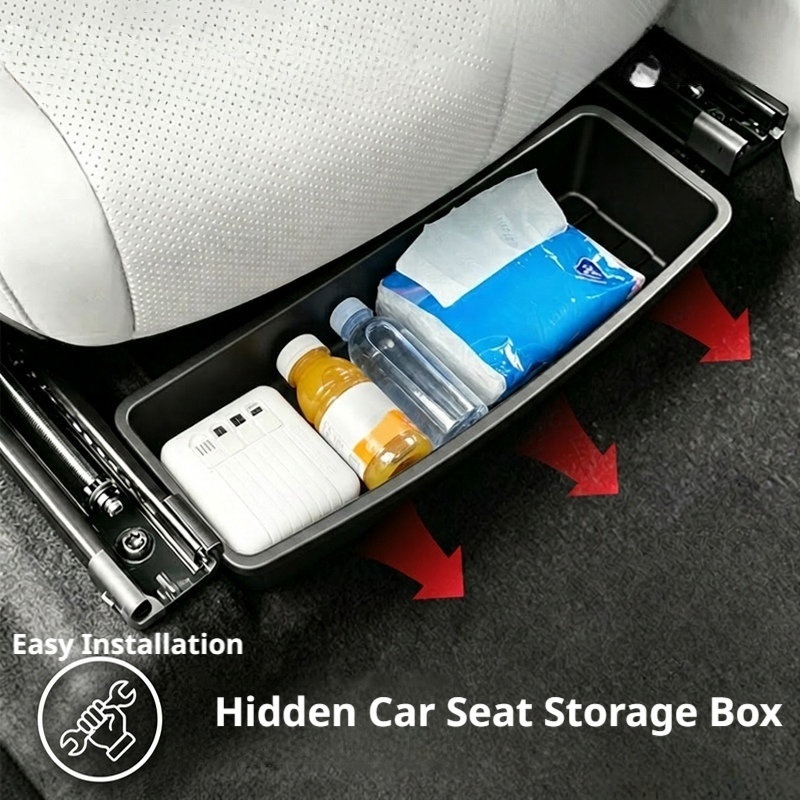 Tech Accessories For Car - Scatola portaoggetti universale sotto il sedile,