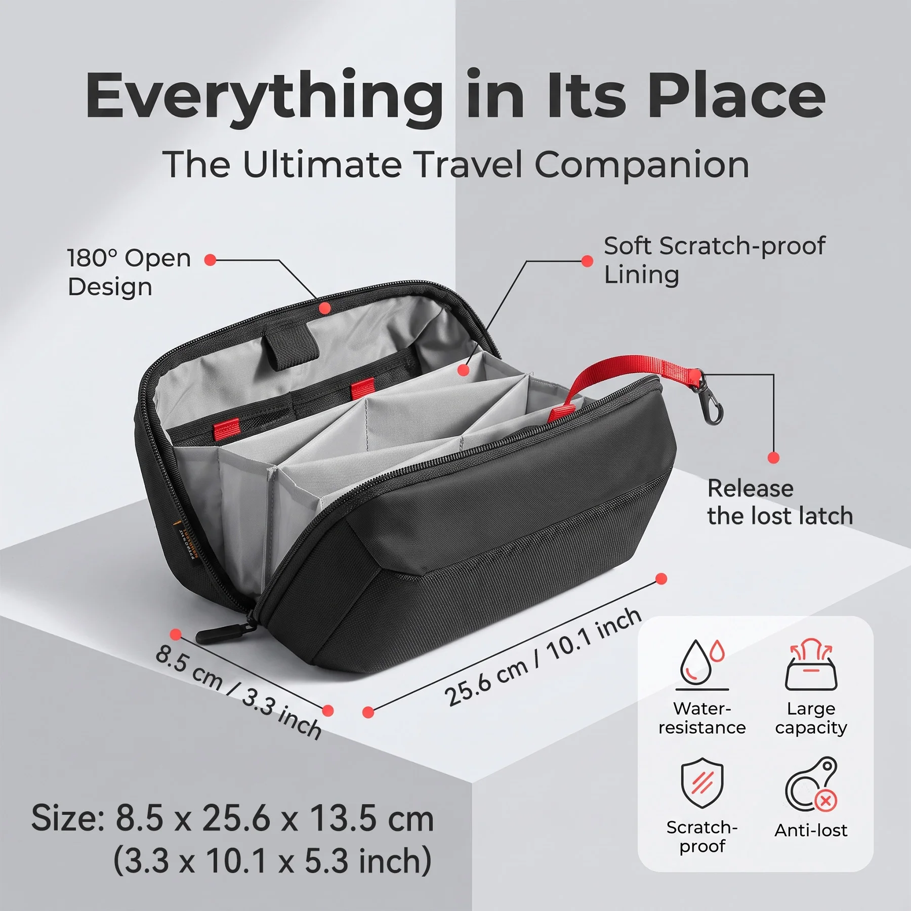 Organizer da Viaggio per Dispo - Tech Accessories Store recensione e prezzo